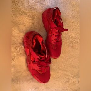 Nike Air Red Low-Top Sneakers with Mesh Upper